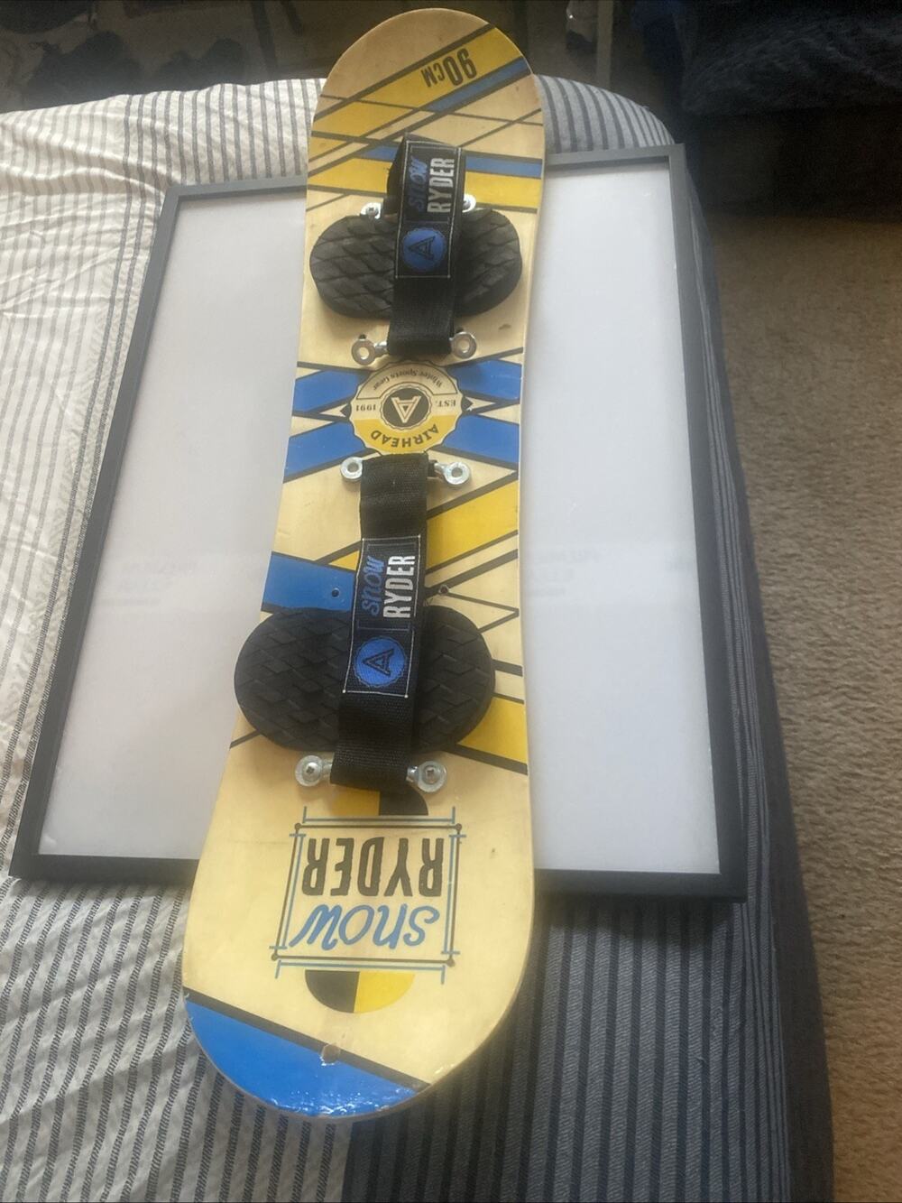 Wood Snow Ryder Snowboard adjustable 90 Cm Kids Super Cool Airhead Winter sports